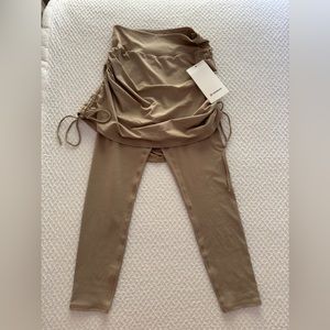 Lululemon beige/tan leggings with skirt attached. Size M